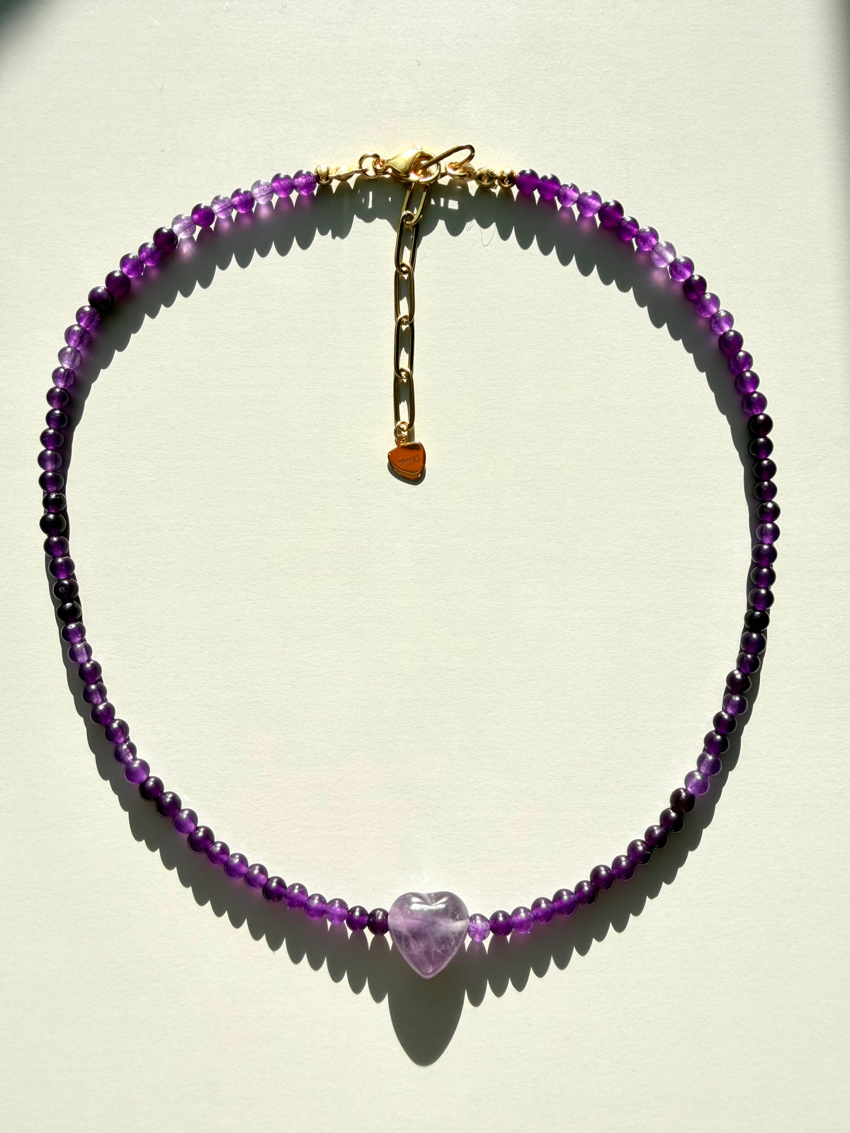 Amethyst Heart – Amethyst Kette mit Herz-Anhänger – Ansicht 3