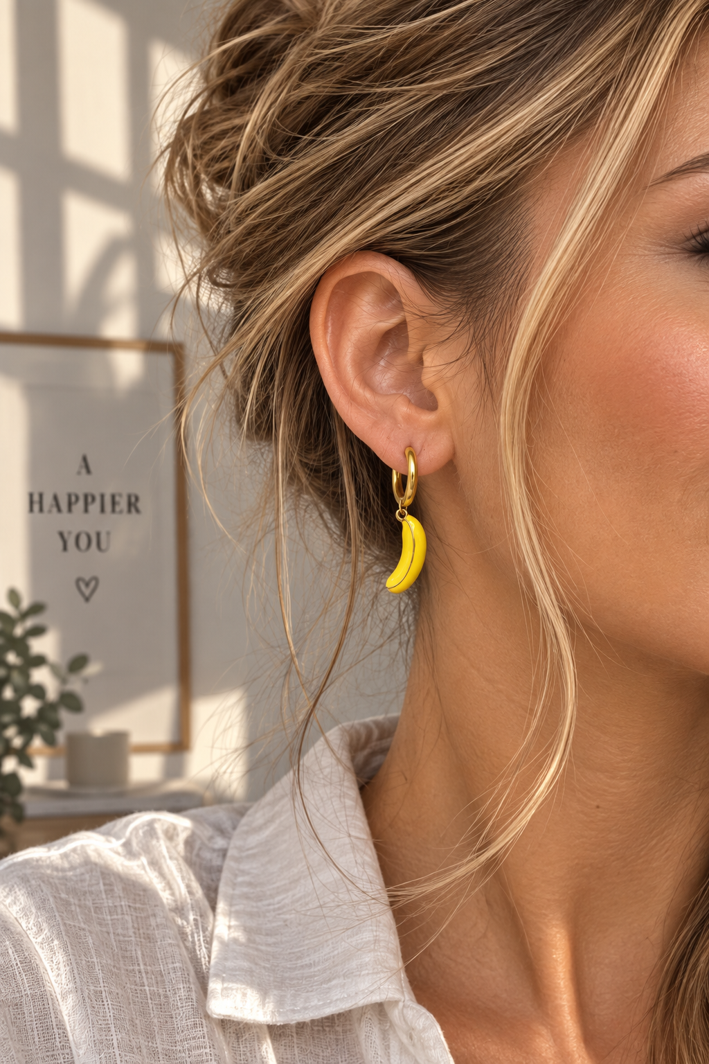 Banana – Bananen-Charm für Mix & Match Creolen – Ansicht 2