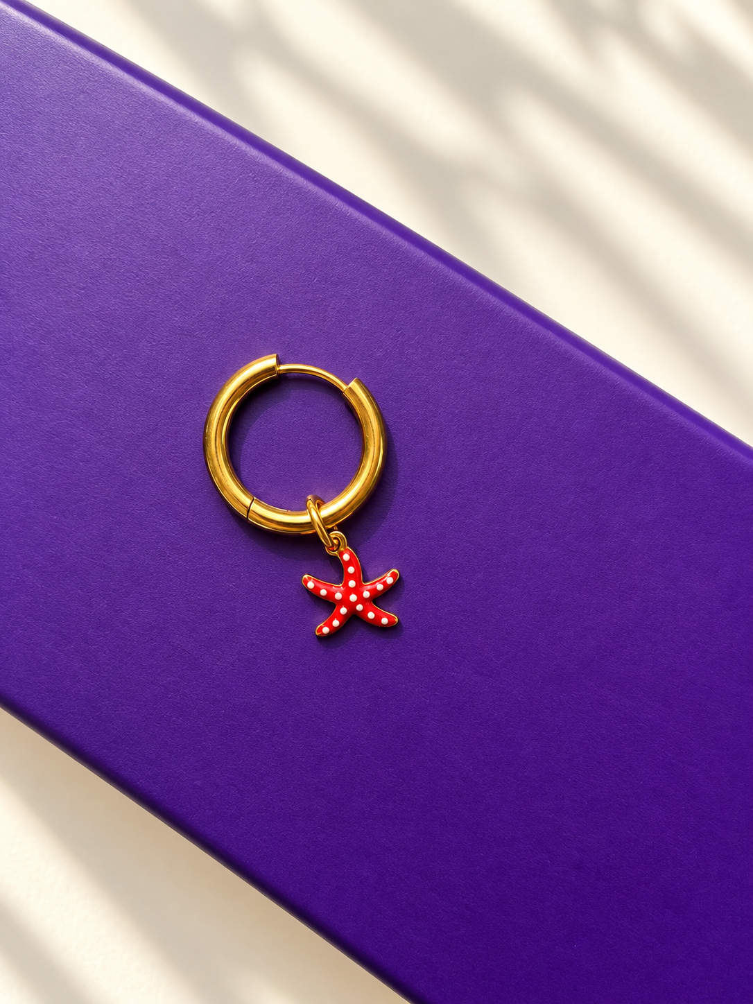 Red Star – Seestern-Charm für Mix & Match Creolen