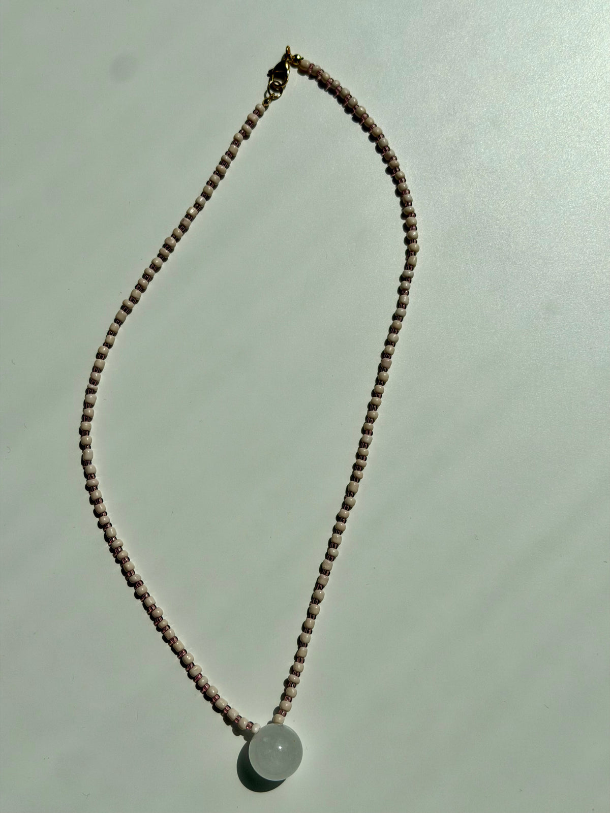 Moon Stone – lange Halskette mit Edelstein-Anhänger – Ansicht 9