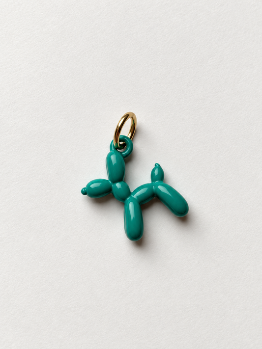 Balloon Dog Türkis – Ballonhund-Charm für Mix & Match Creolen – Ansicht 2