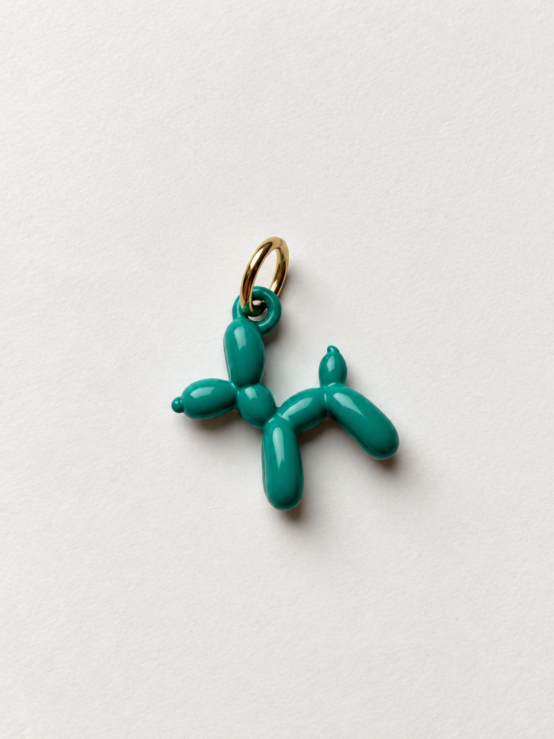 Balloon Dog Türkis – Ballonhund-Charm für Mix & Match Creolen – Ansicht 2