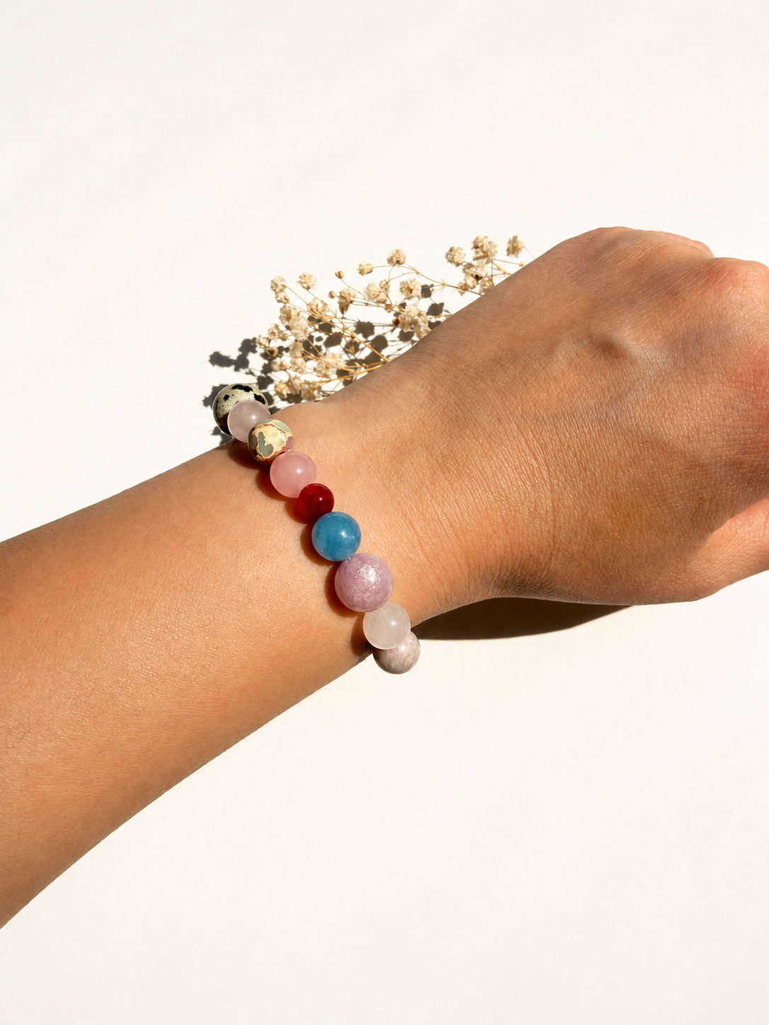 Bonibon – Buntes Edelstein Armband – handgefertigt