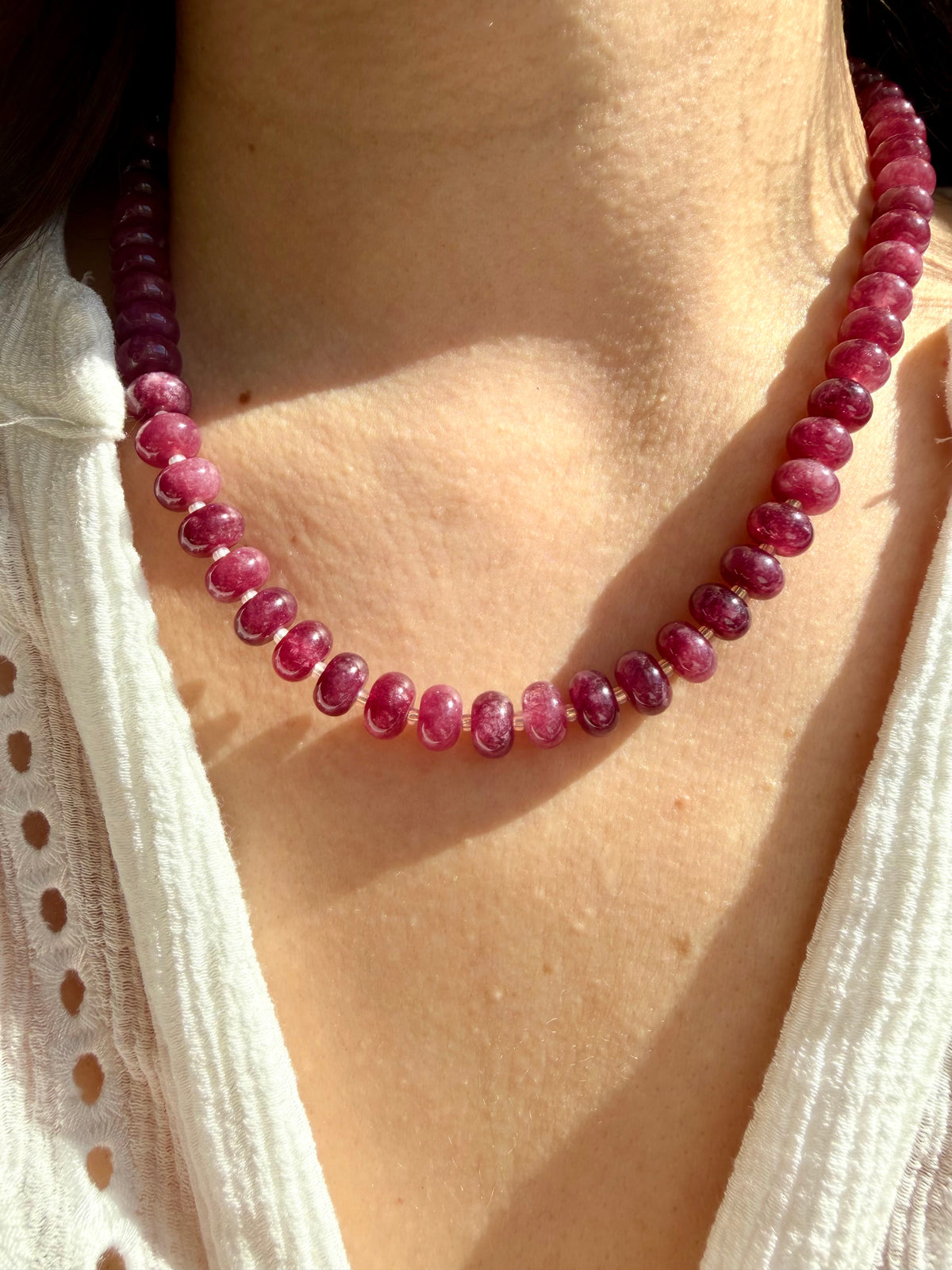 Velvet Ruby – rubinrote Edelstein Halskette