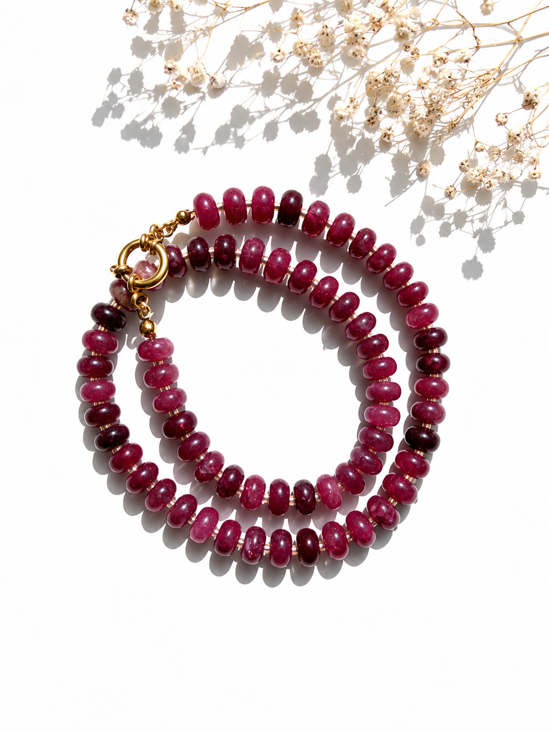 Velvet Ruby – rubinrote Edelstein Halskette – Ansicht 2