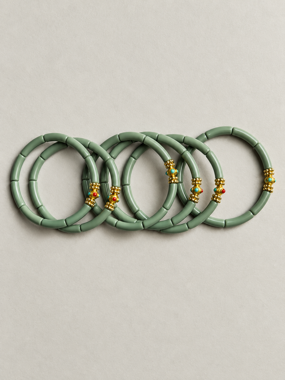 MINI Léo Pistache – Armband by Wearing JUHU – Ansicht 2