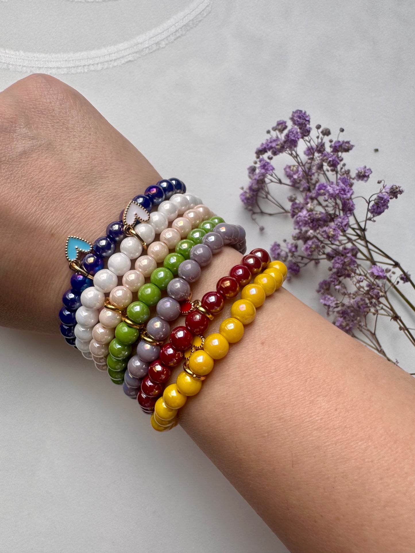 Colorful Glass Bead Bracelets – Armbänder aus Glasperlen in verschiedenen Farben