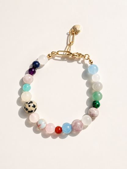 Bonibon – Buntes Edelstein Armband – handgefertigt