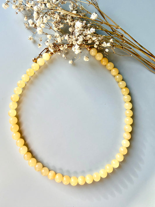 Honey Pearl – Halskette mit Honigperlen – handgefertigt