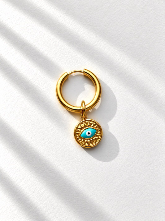 Evil Eye – Charm mit Augenmotiv für Mix & Match Creolen – Ansicht 2