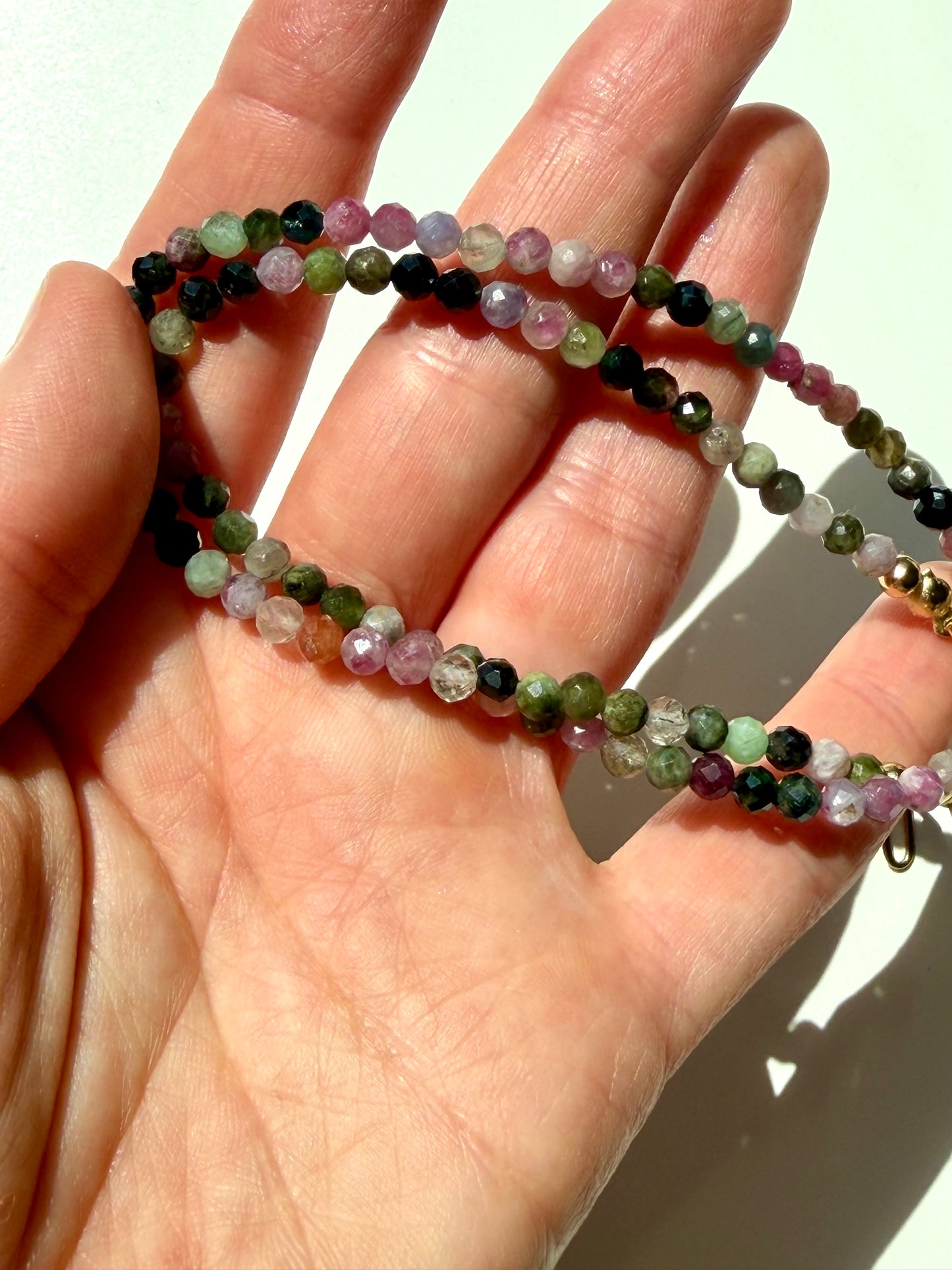 Happy Pearls No. 8 – Turmalin Halskette mit Barockperle – handgefertigt