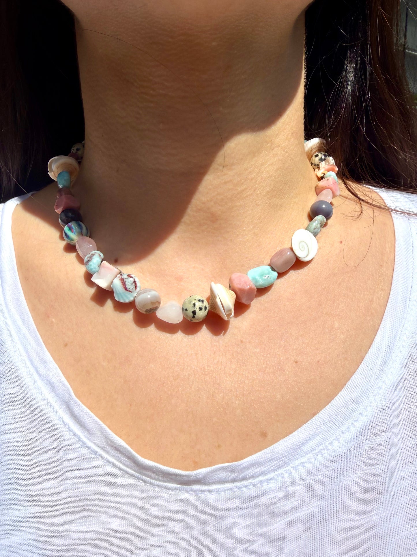 Belle Mer – Edelstein Mix mit Shiva Eye & Muscheln – handgefertigt