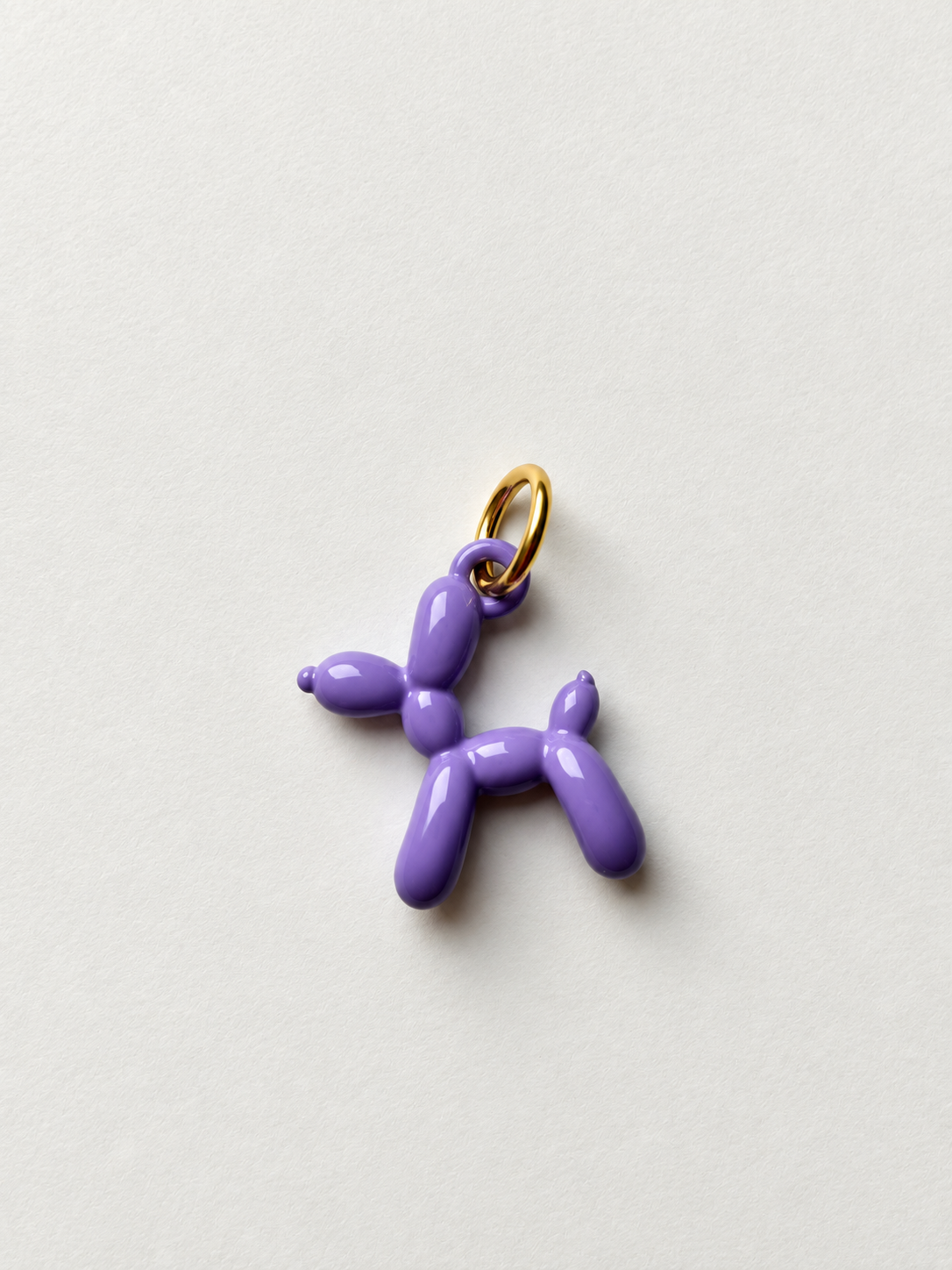 Balloon Dog Lilac – Ballonhund-Charm für Mix & Match Creolen – Ansicht 2