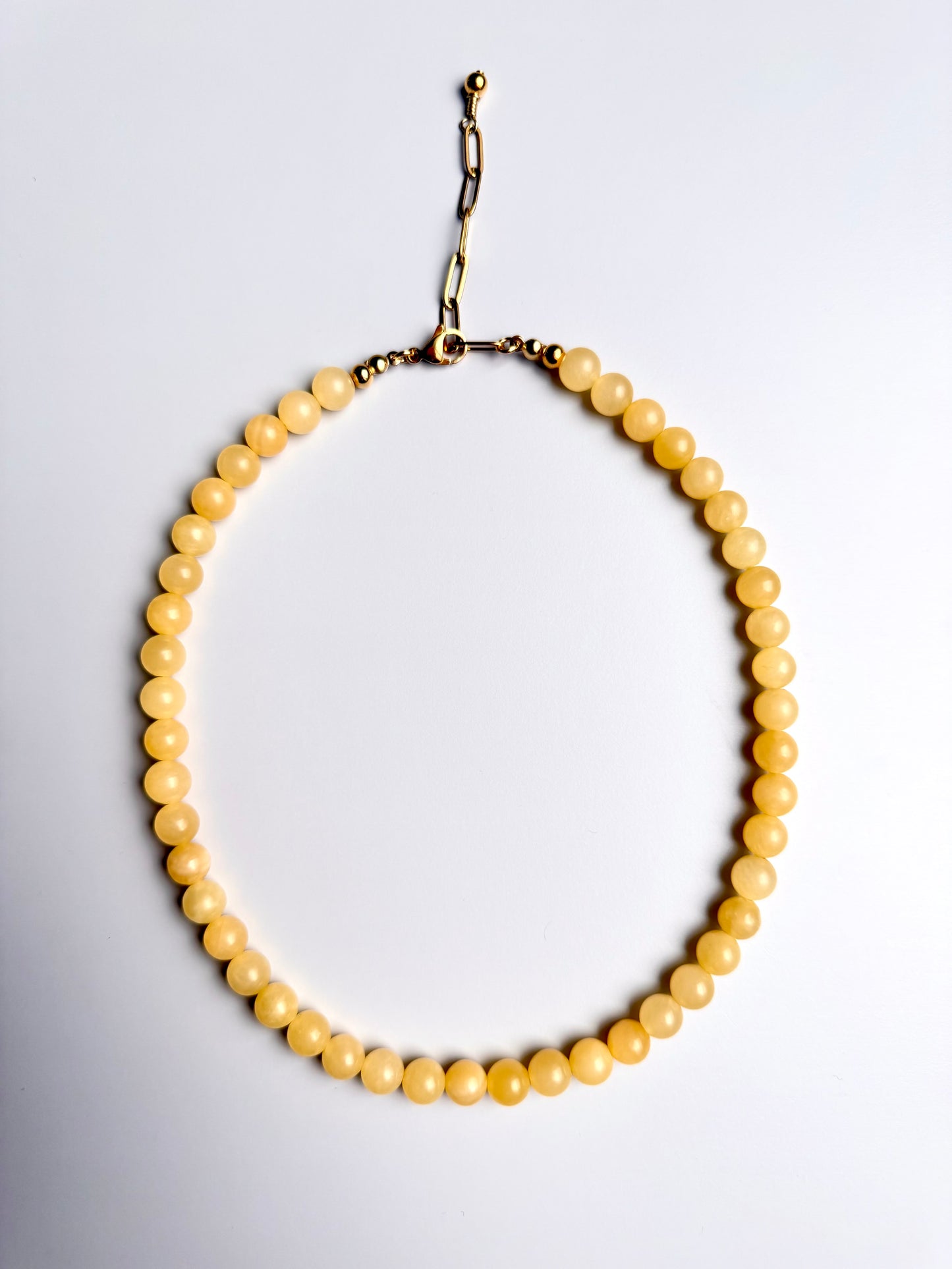 Honey Pearl Necklace – Handmade