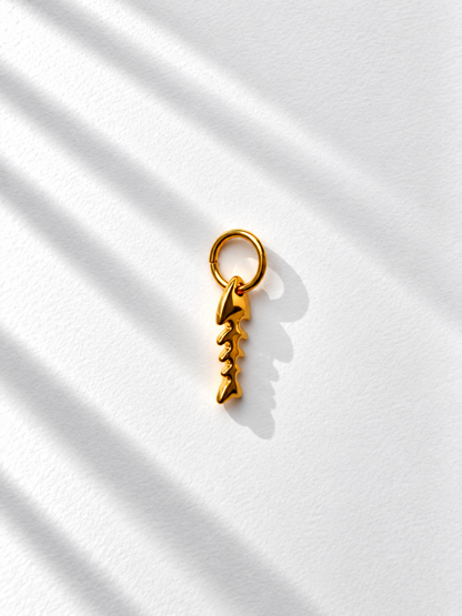 Fish Bone – Fischgräten-Charm für Mix & Match Creolen – Ansicht 3