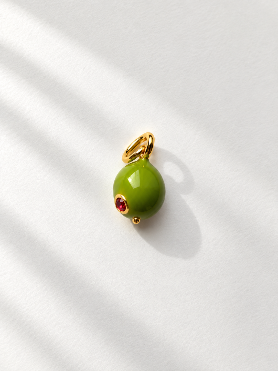 Green Olive – Oliven-Charm für Mix & Match Creolen – Ansicht 2