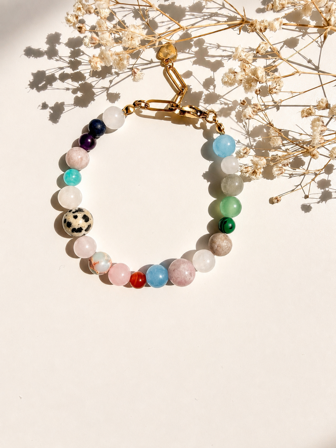 Bonibon – Buntes Edelstein Armband – handgefertigt