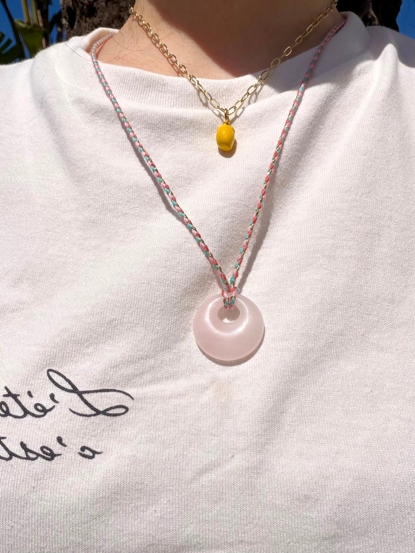 Limoné - Golden Necklace with Lemon Pendant & 18k Gold Plated Stainless Steel