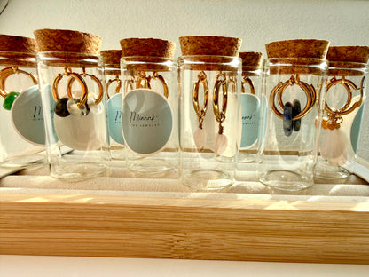 Élise – Ohrringe mit bunten Perlenmix & Edelstahl 18k vergoldet