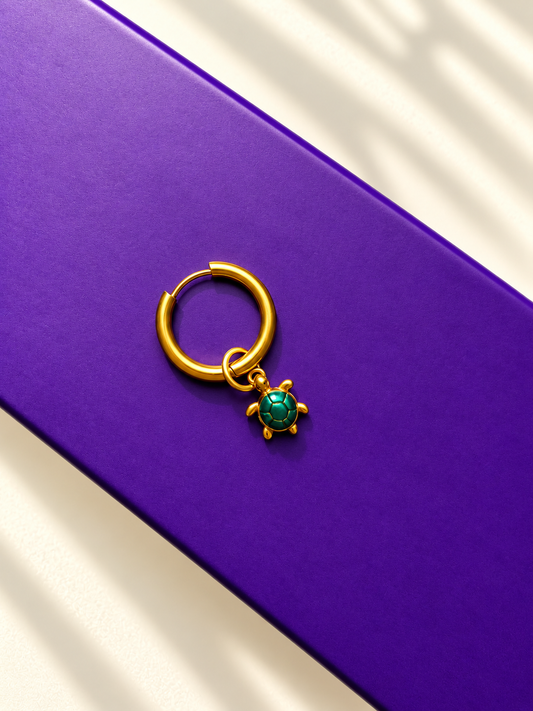 Tiny Turtle – Schildkröten-Charm für Mix & Match Creolen