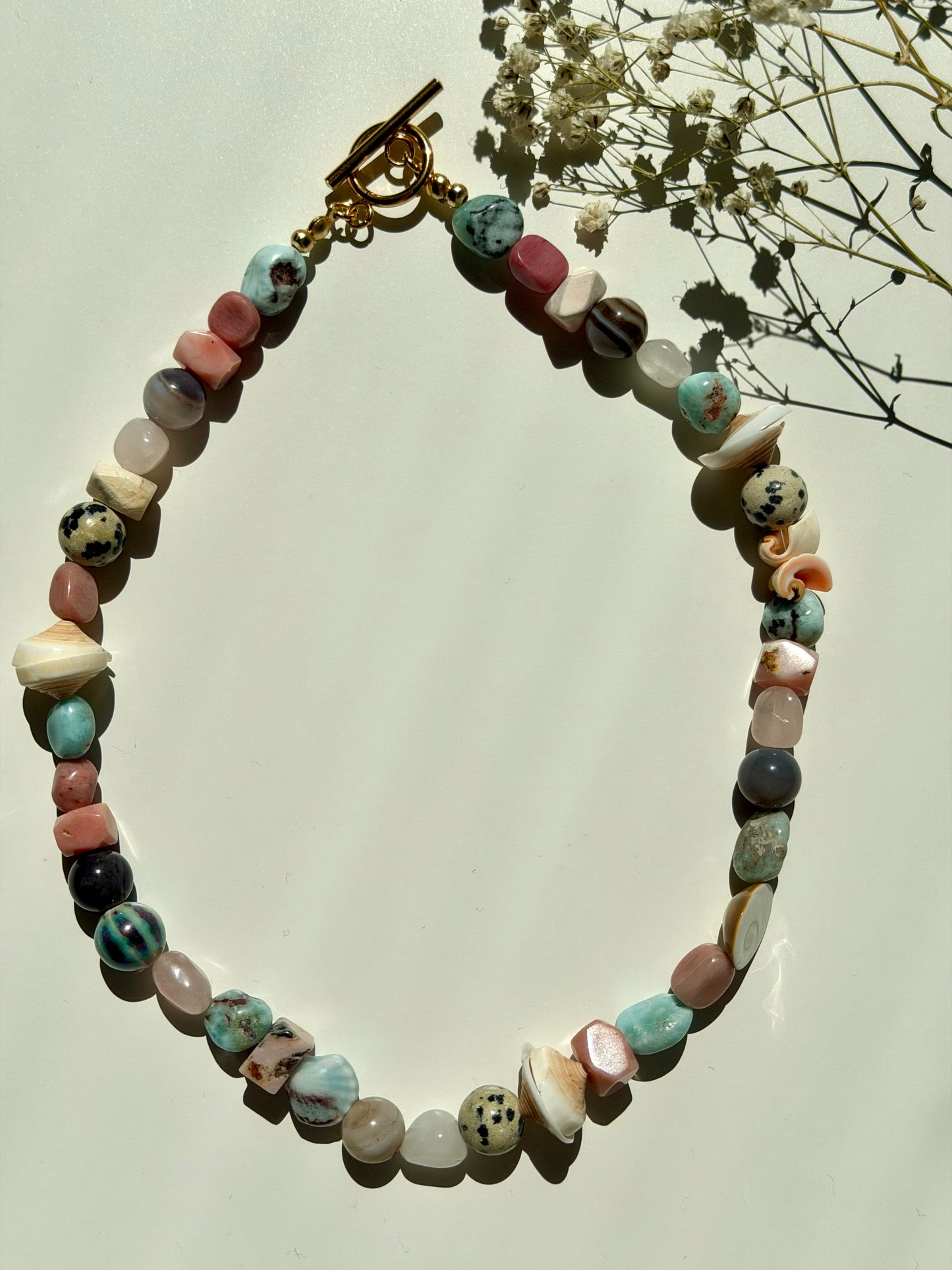 Belle Mer – Edelstein Mix mit Shiva Eye & Muscheln – handgefertigt