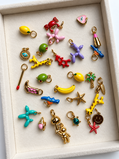 Mix & Match Creolen mit Charms von Minnak Fine Jewelry – Ansicht 3
