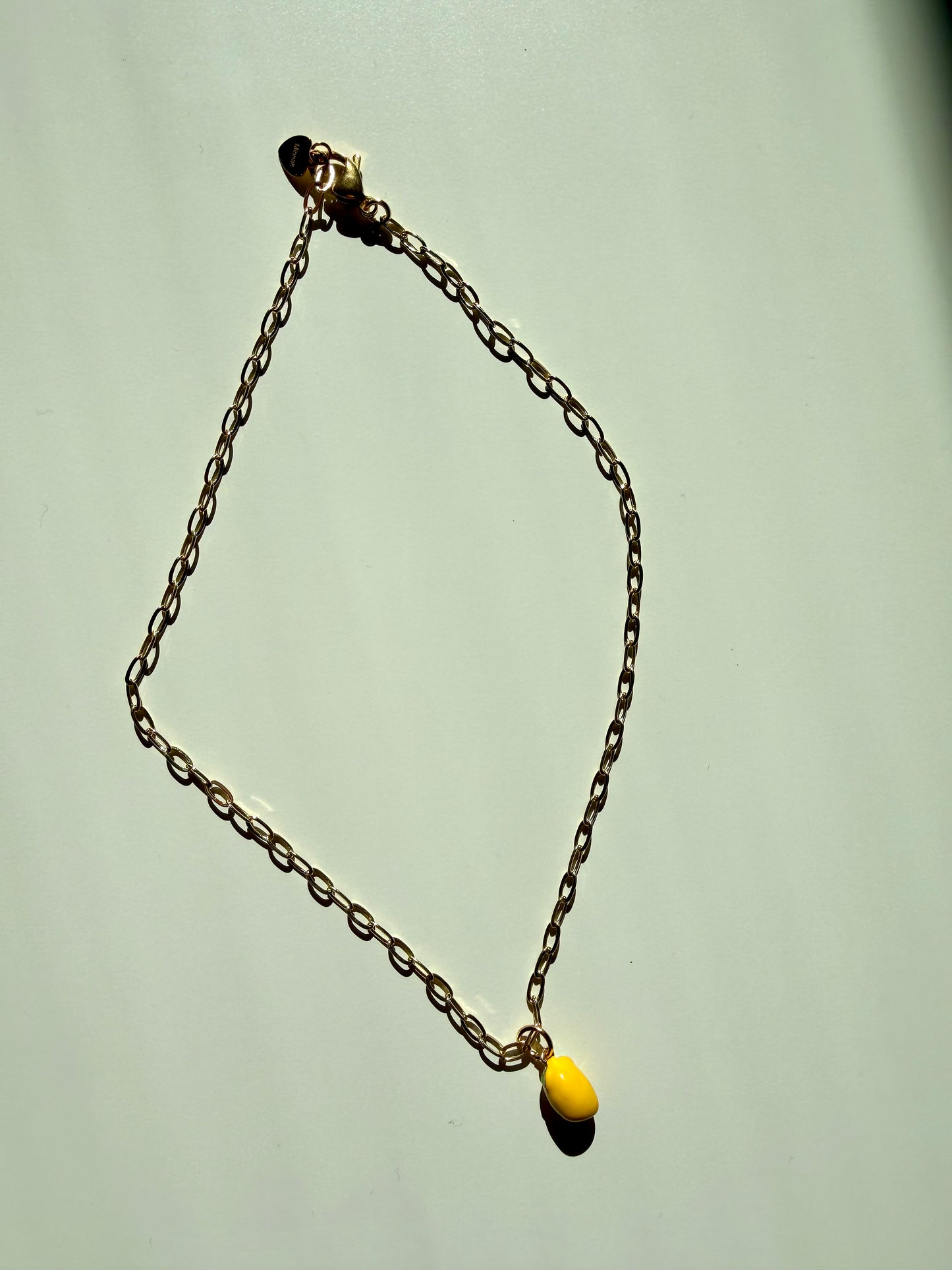Limoné - Golden Necklace with Lemon Pendant & 18k Gold Plated Stainless Steel
