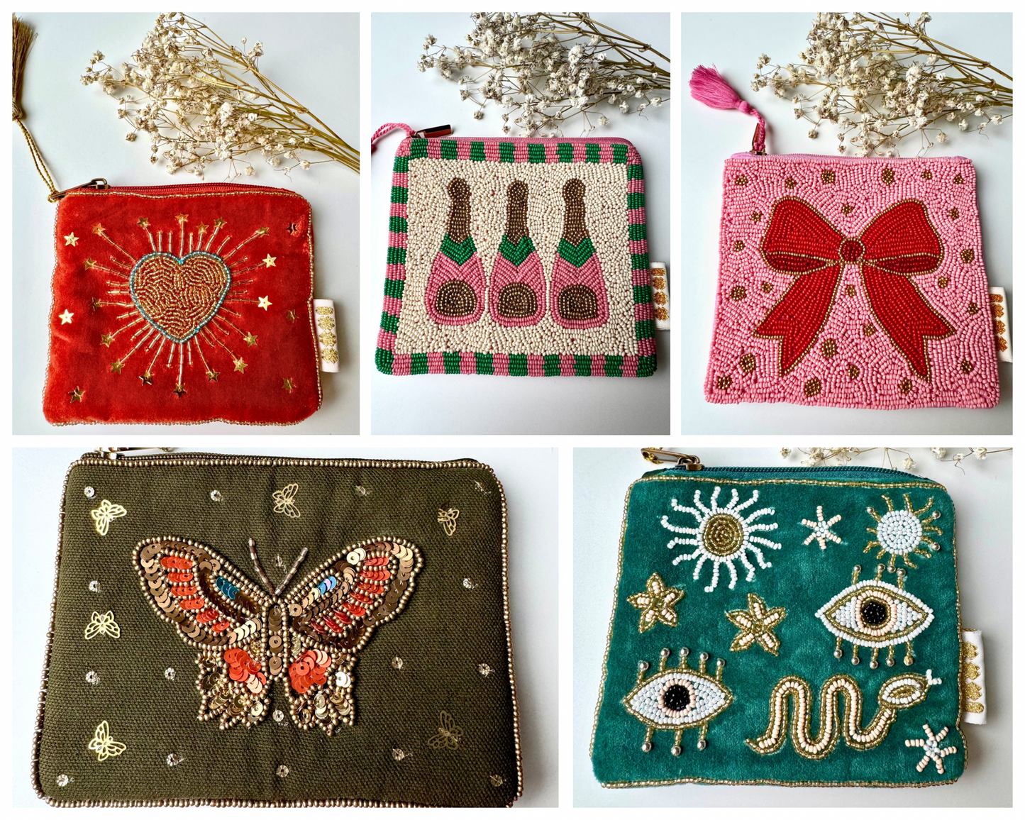 Handgefertigte Perlen-Täschchen mit Liebe zum Detail – stilvolle Auswahl