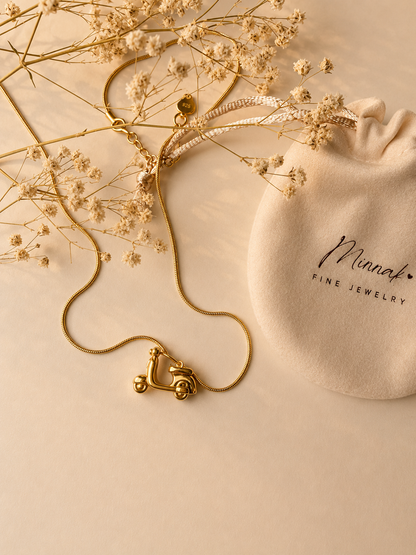 La Dolce Vita – Charm Halskette mit italienischen Motiven – handgefertigt