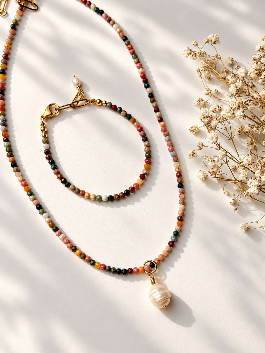 Pastel Harmony – Schmuck aus Jaspis in Pastelltönen