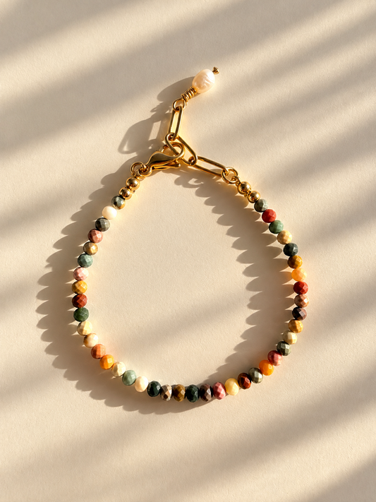 Pastel Harmony – Armband mit Jaspis
